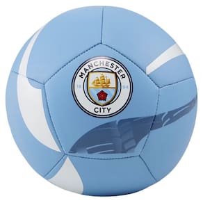 Mini Bola Manchester City Fc Pre Match 084095-01 - Azul Claro/Branco 1