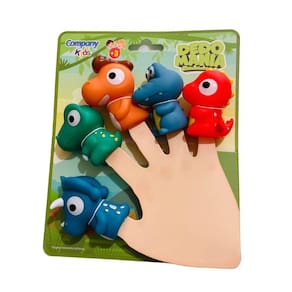 Fantoche De Dedo Dinossauro Dedoche Com 5 Unidades Brinquedo