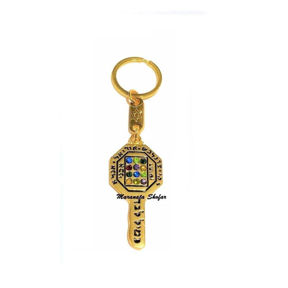 Chaveiro Chave Cabalística Do Viajante Judaica 12 Tribos