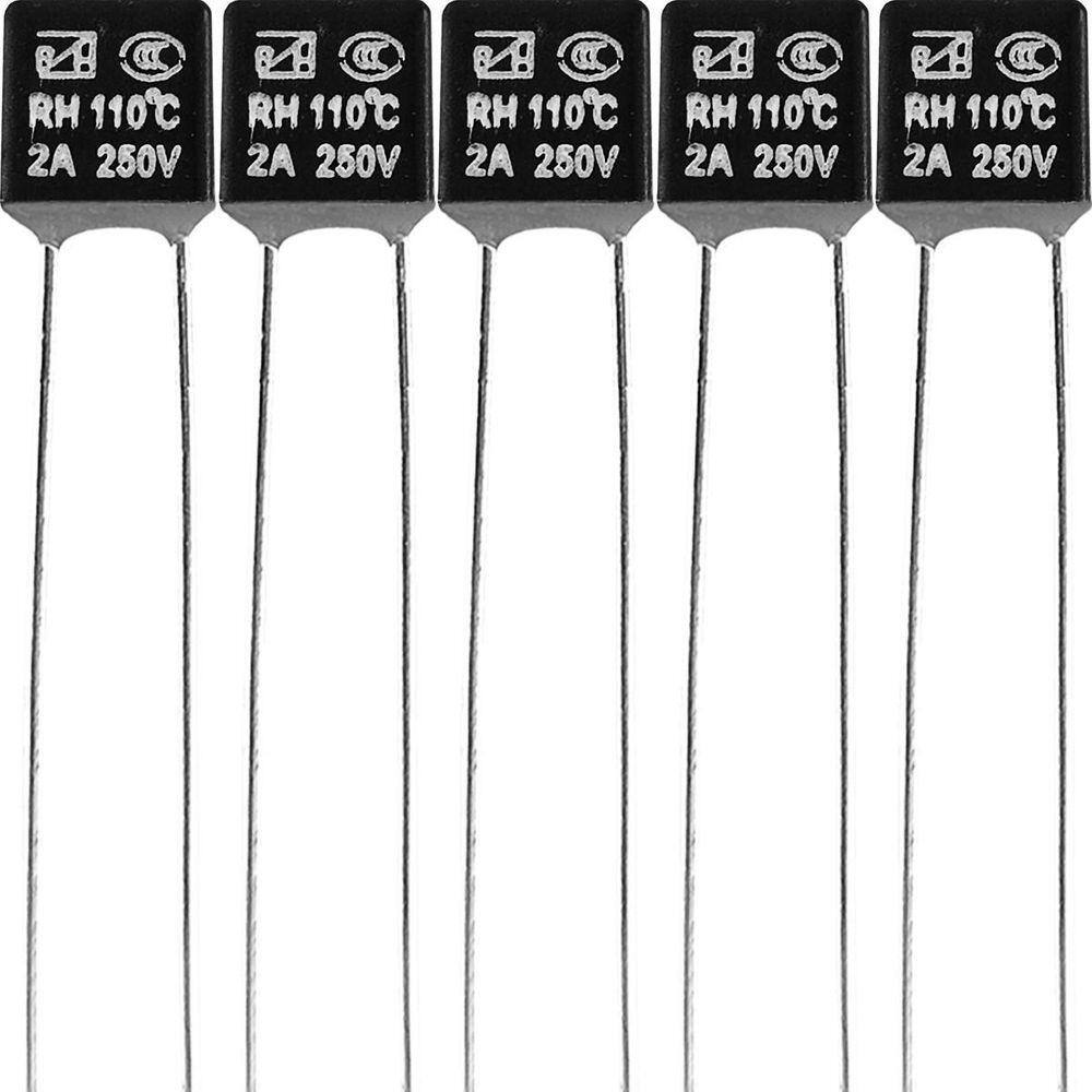 5 Fusível Térmico Motor Ventilador 110ºc 2A 250V 110 Graus