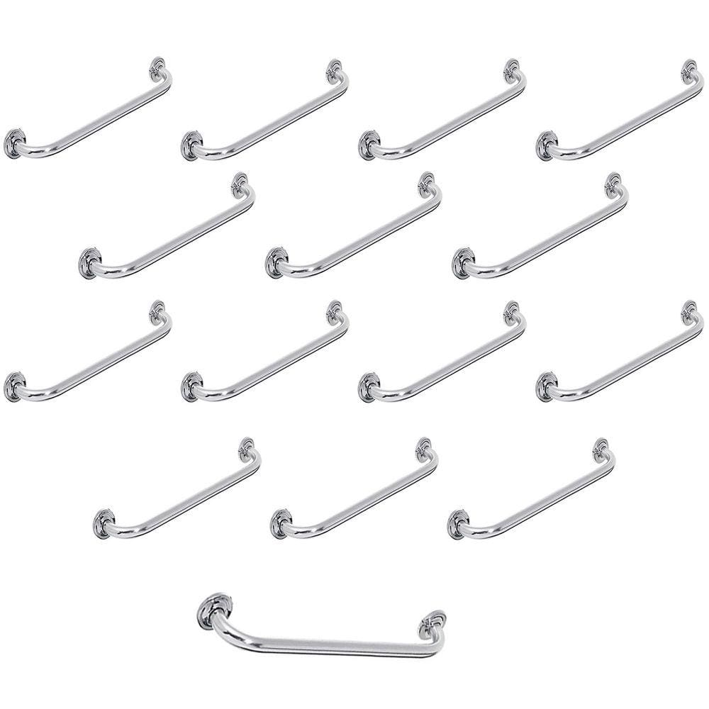Barra Alça Apoio 60cm Kit 15 Uni Idoso Gestante Acessibilidade Cadeirante Suporte Anti Queda Evita Acidente Resistente Banheiro Box Escada Corrimao