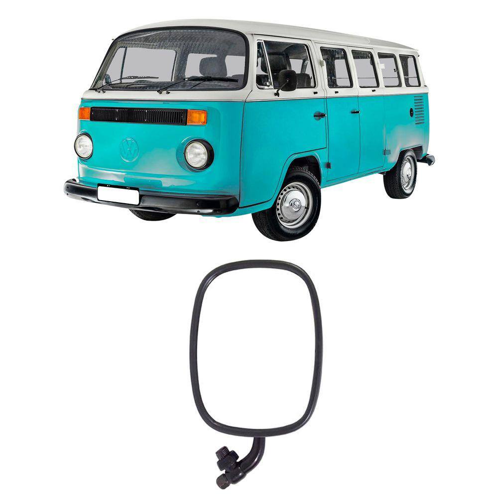 Espelho Retrovisor Plano Alumínio Externo Vw  Kombi L/D