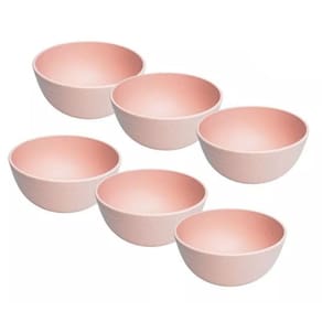 Kit 6 Bowls Pote Tigela Bambu Ecológico Açai Sorvete