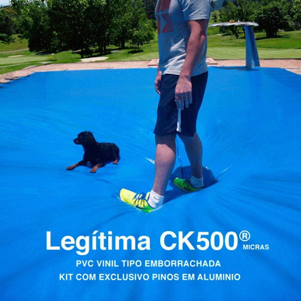 Capa de Piscina 4x9,5 Proteção PVC 500 Micras Suporta 300Kg