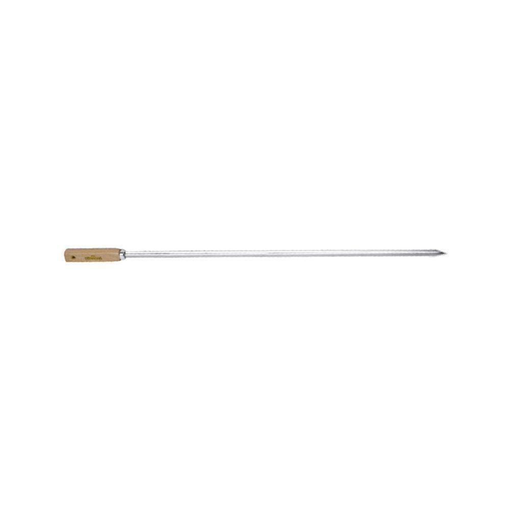 Espeto Aço Inox Simples 80Cm