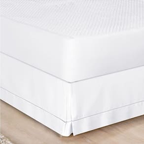 Saia Para Cama Box King Ponto Palito 1 Peça Branco