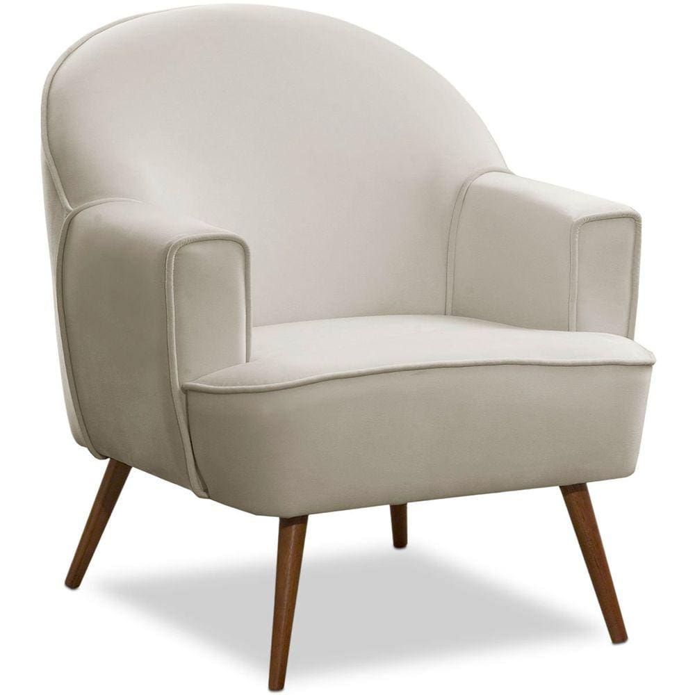 Poltrona Decorativa Pérola Pés Palito