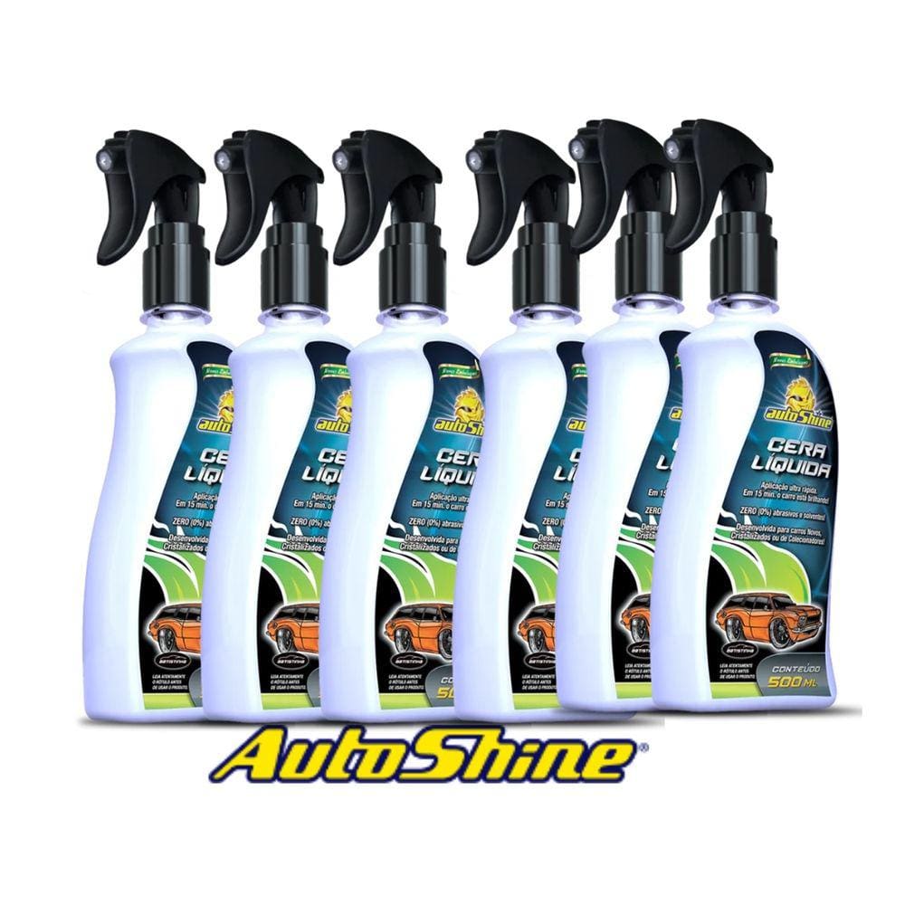 Cera Liquida Spray Autoshine Com 6 Unidades 500ml