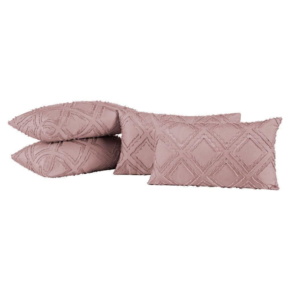 Kit 04 Almofadas Cheias Aveline 60cm X 30cm Rose