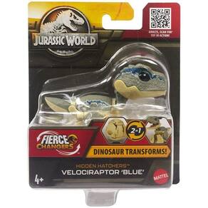 Jurassic WORLD Fierce Changers Velociraptor Blue Mattel HLP00