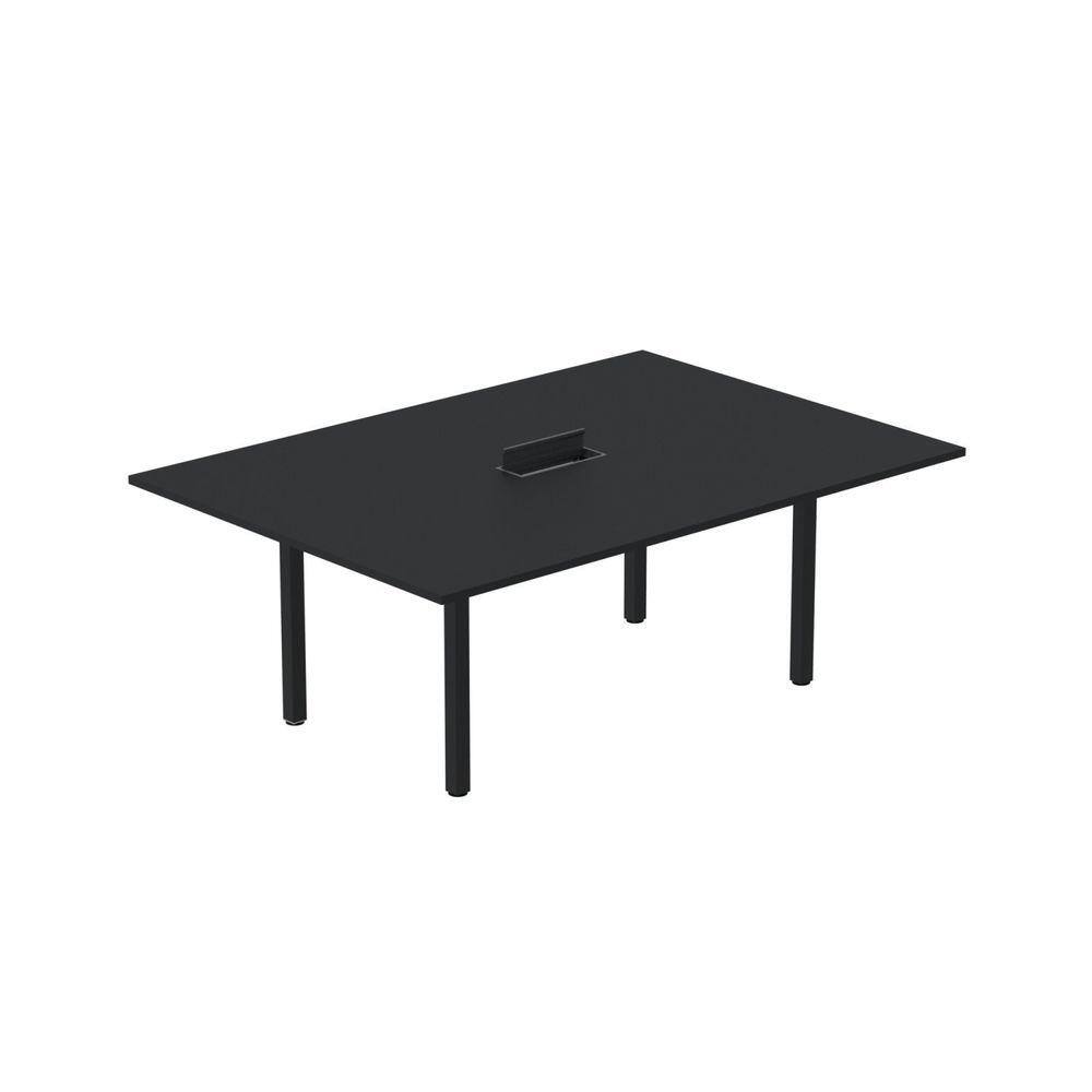 Mesa Reunião 200cm X 120cm Mrcpb2012 Preto