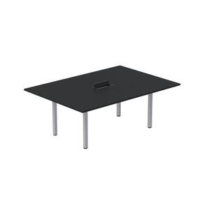 Mesa Reunião 200cm X 120cm Mrcpb2012 Preto/Cinza