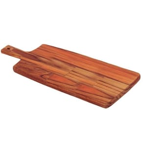 FSC Tábua Retangular para Pão Tramontina Kitchen em Madeira Teca com Cabo 48x19 cm