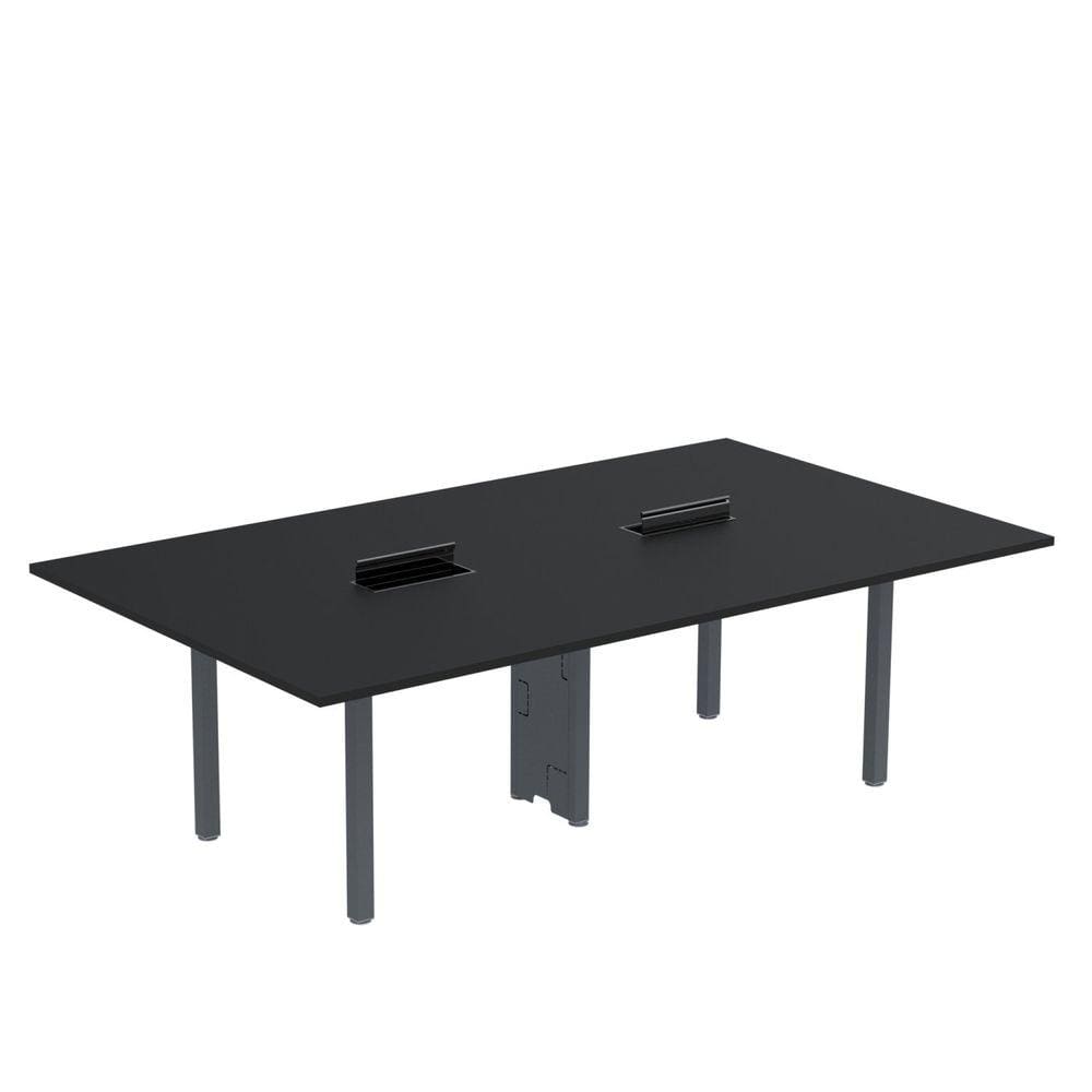 Mesa Reunião 240cm X 120cm Mrcpb2412 Preto/Grafito