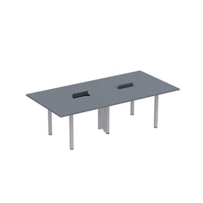 Mesa Reunião 240cm X 140cm Mrcpb2414 Grafito/Cinza