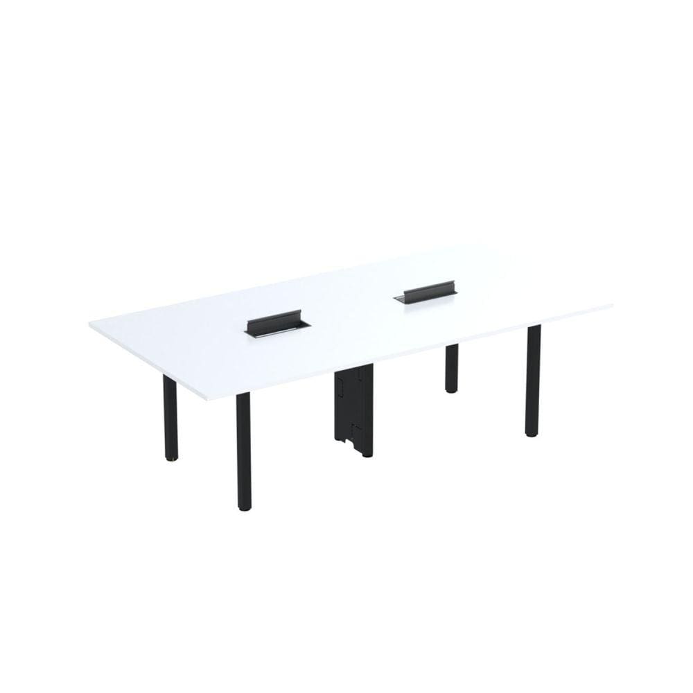 Mesa Reunião 240cm X 120cm Mrcpb2412 Branco/Grafito