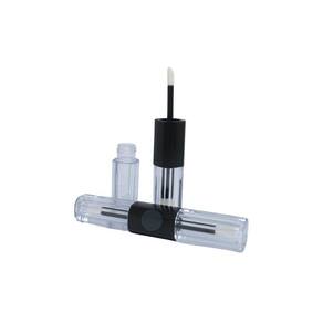 Frasco Batom Liquido Quadrado Mini Vazio Duplo 2,5Ml - 25Und