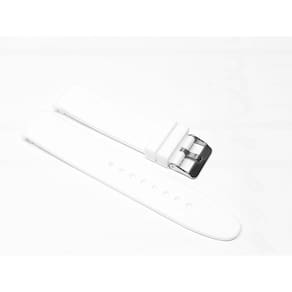 Pulseira Para Relógio Em Silicone Curva 22Mm Branco