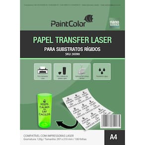 Papel Transfer Laser Para Substratos Rígidos 120g A4 - 100 Folhas