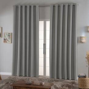 Cortina Requinte Blackout 2,70m X 2,50m Prata