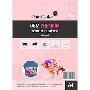 Tecido Sublimático Premium A4 10 Folhas