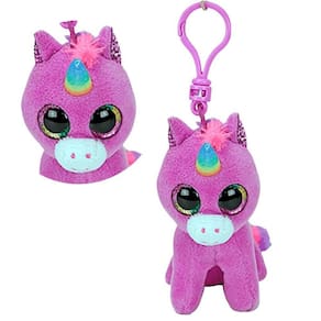 Chaveiro Pelucia TY Beanie Boos Unicornio Rosette TOYNG 51534