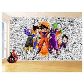 Papel De Parede Dragon Ball Goku Vegeta Anime 3,5M Dbz106