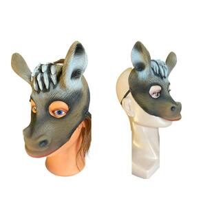 Máscara De Burrinho Burro De Látex Adulto/ Infantil Fantasia