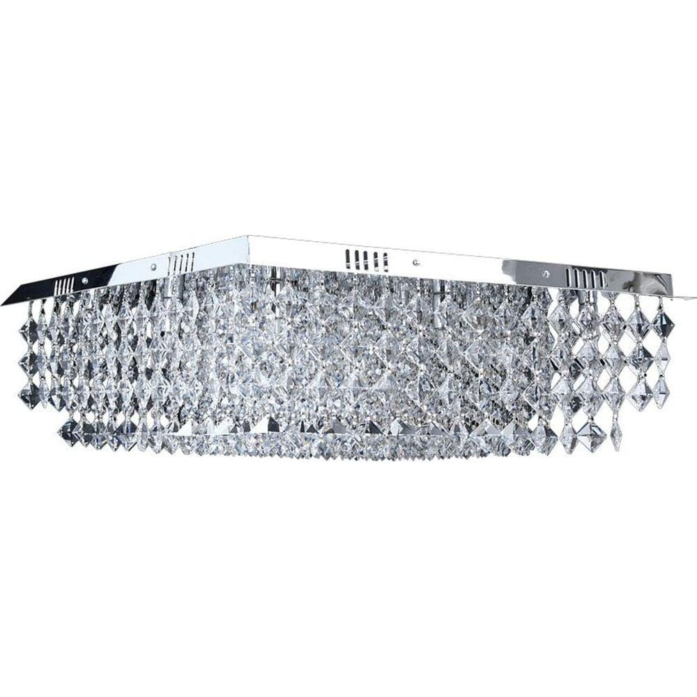 Plafon Lustre Nemesis Em Cristal Asfour Para Led