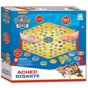 Jogo Achei! Gigante Patrulha Canina NIG Brinquedos