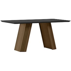 Mesa Fernanda 160x90cm - Imbuia/Preto