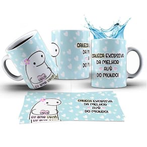 Caneca 325ml Flork Caneca Exclusiva da Melhor Avó Do Mundo!