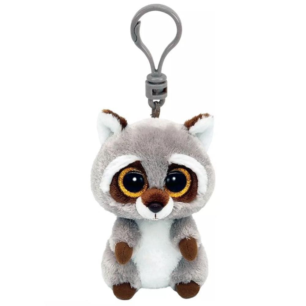 Chaveiro Pelucia TY Beanie Boos Guaxinim Oakie TOYNG 51534