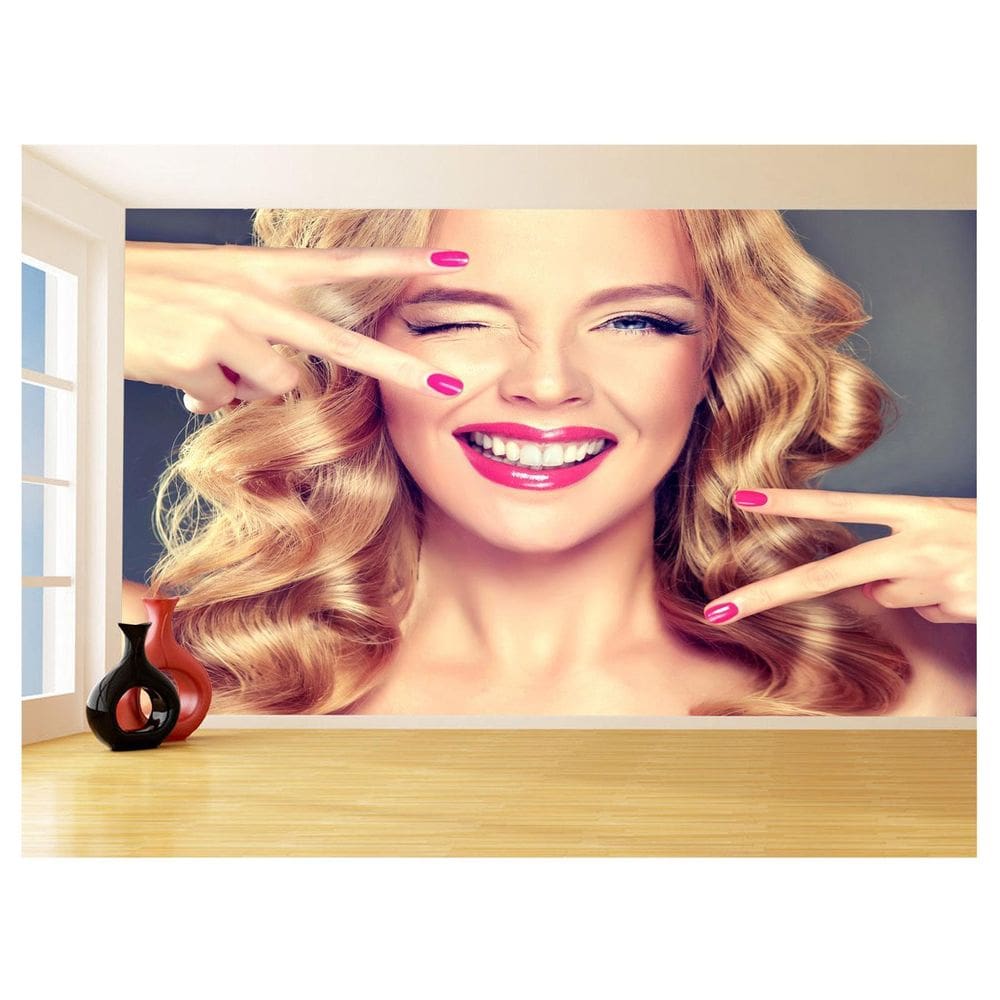 Papel De Parede Salão De Beleza Maquiagem Make 3,5M Slb73