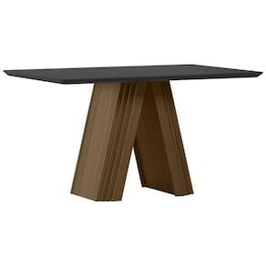 Mesa Fernanda 135x90cm - Imbuia/Preto
