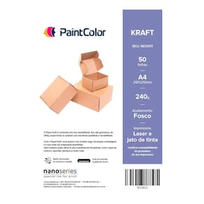 Kraft 240g A4 - 50 Folhas