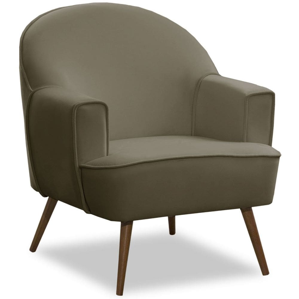 Poltrona Decorativa Pérola Pés Palito