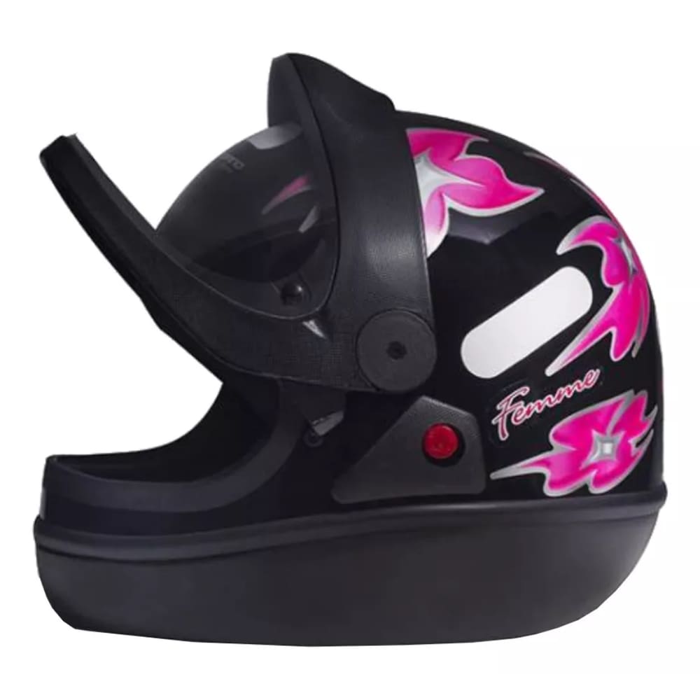 Capacete Feminino San Marino Automático Femme Preto