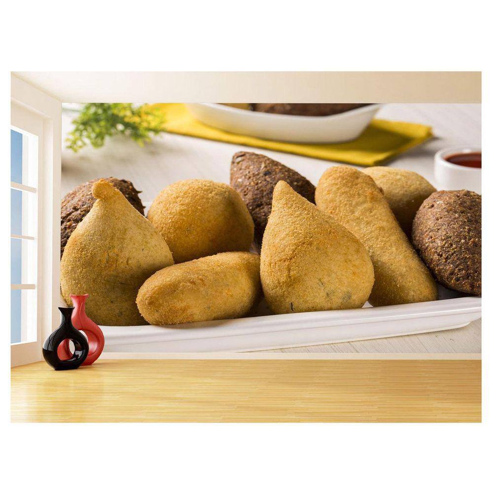Papel De Parede Alimentos Salgados Coxinha Bar 3,5M Al511