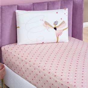 Jogo De Lençol Solteiro Bouti Kids Estampado 2 Peças Bailarina