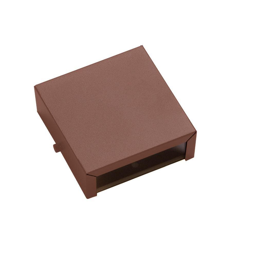 Kit 2 Arandelas Marrom 2 Focos Externa Parede Muro Ar1110