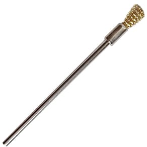 Escova Rotativa Longa 100Mm Haste 3Mm Latão Micro Retífica