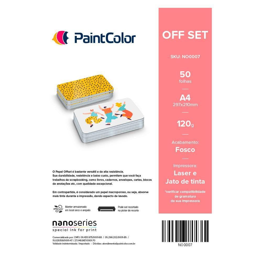 Off Set 120g A4 - 50 Folhas