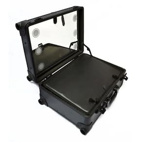 Maleta Maquiagem Camarim Led Pequena Profissional 4 Rodas