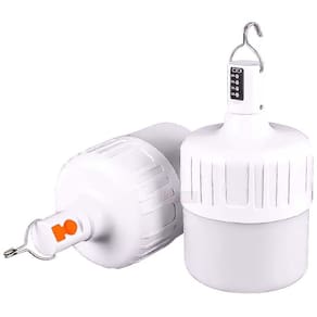 Luminária de Emergência Recarregável 38w Lampada Bulbo Led à Prova D`água