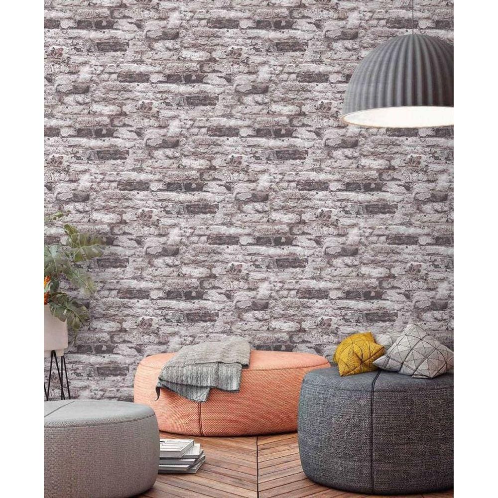 Papel De Parede Infinity Tijolo If3201 - Rolo: 10M X 0,53M