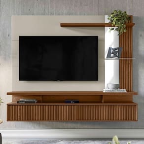 Painel para TV Até 60 Polegadas Maragogi 2 Portas Freijó/Off White - Linea Brasil