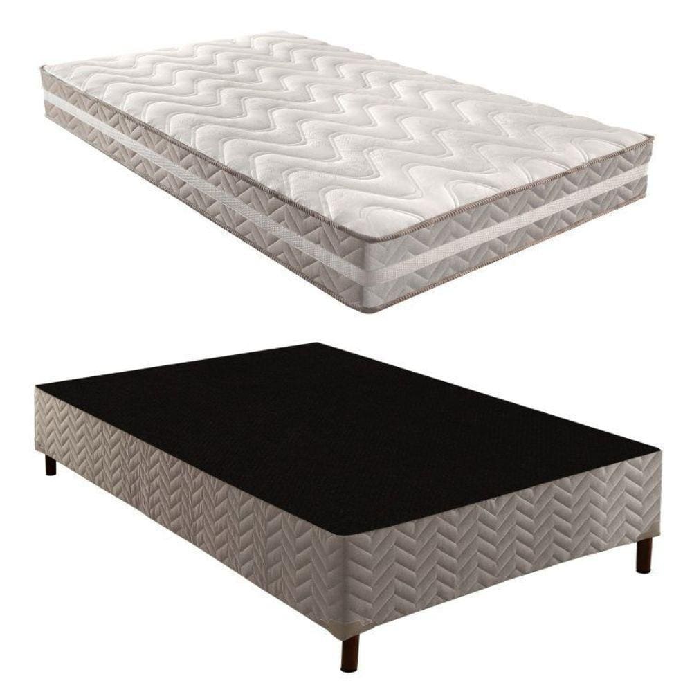 Box Casal Galaxy 42x138x188cmcom Colchão Casal Quality D33 Duoface 26x138x188cm Rustico Prata