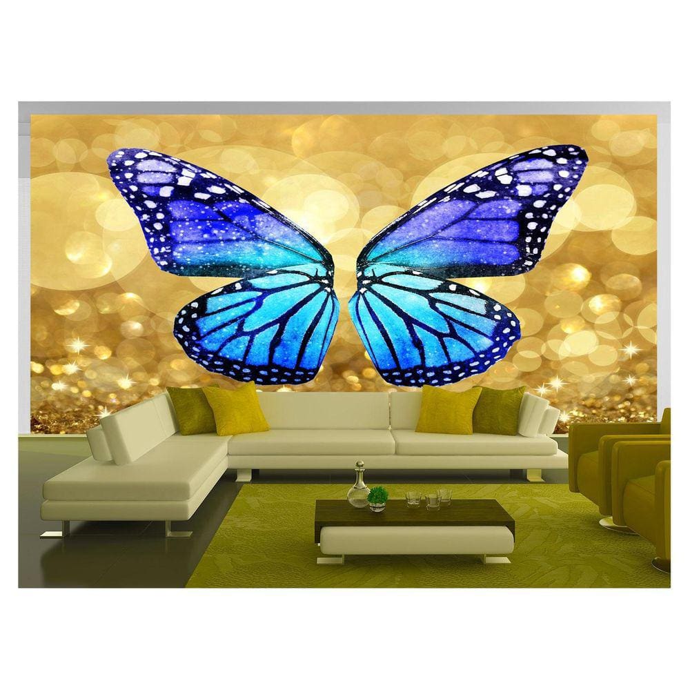 Papel De Parede 3D Arte Asas Selfie Insta Cores 3,5M Tra195