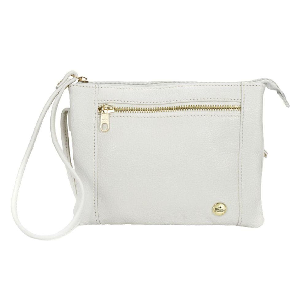 Bolsa Lateral Sophia Couro 15x21x5cm Preta Alta Qualidade